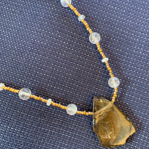 Wisdom in Gemstones hand beaded 19” necklace - Picture 3 of 6